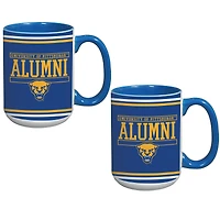 Lot de 2 tasses de 425 ml des anciens des Pitt Panthers