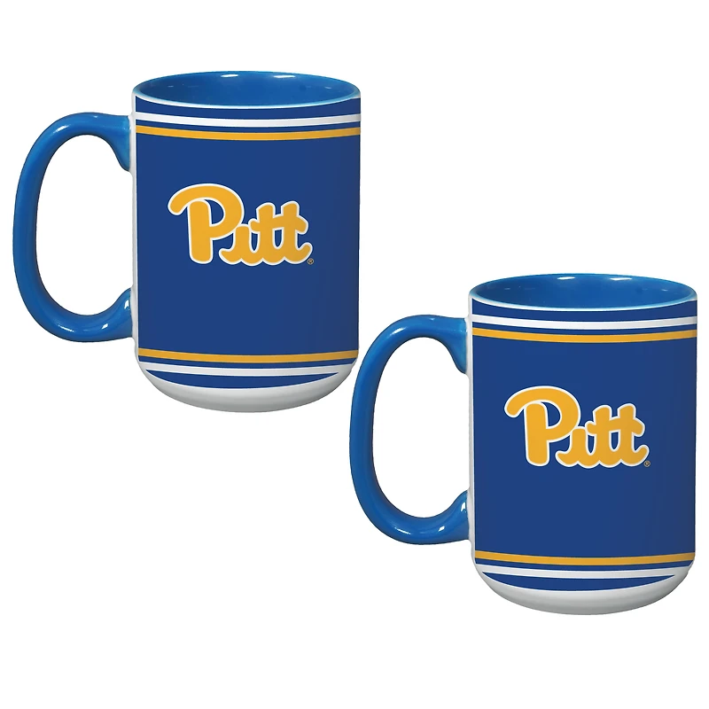  Pitt Panthers 15oz Alumni 2-Pack Mug Set
