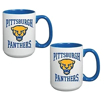 Ensemble de 2 tasses de 15 oz des Pitt Panthers