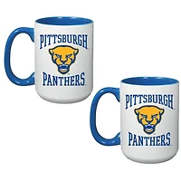 Ensemble de 2 tasses de 15 oz des Pitt Panthers