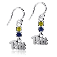 Dayna Designs Boucles d'oreilles pendantes en cristal Pitt Panthers
