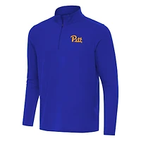 Men's Antigua Royal Pitt Panthers Intent Quarter-Zip Top