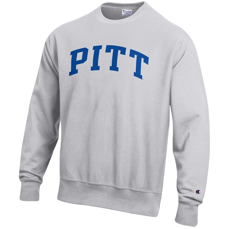 Sweat-shirt en molleton à tissage inversé Champion Gray Pitt Panthers pour homme