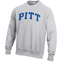 Sweat-shirt en molleton à tissage inversé Champion Gray Pitt Panthers pour homme