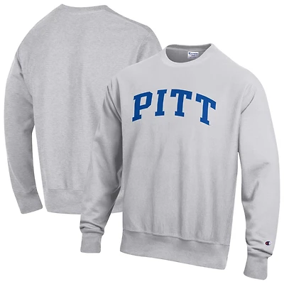 Sweat-shirt en molleton à tissage inversé Champion Gray Pitt Panthers pour homme