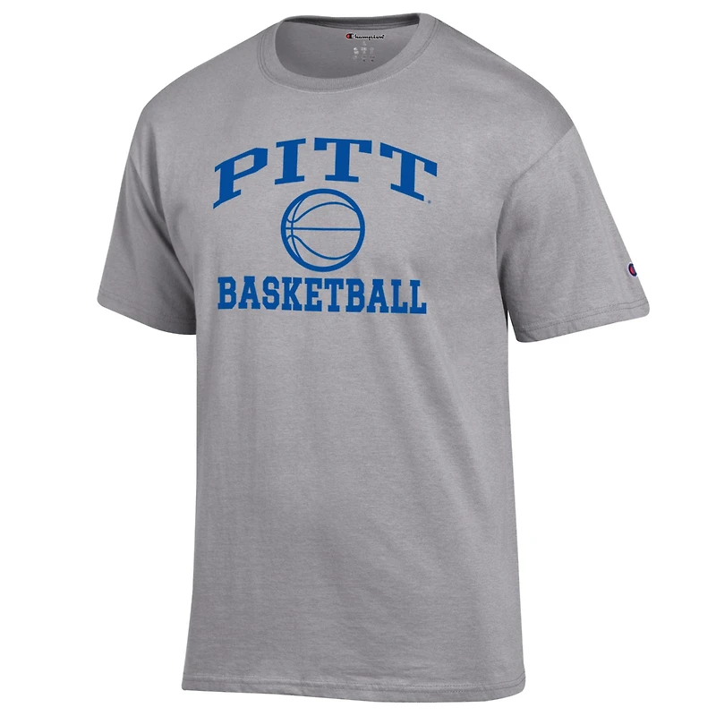 T-shirt Champion Heather Gray pour homme, icône du basketball des Pitt Panthers