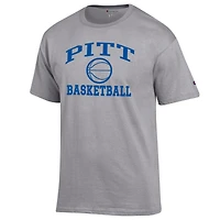 T-shirt Champion Heather Gray pour homme, icône du basketball des Pitt Panthers