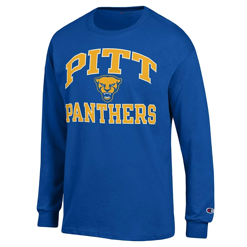 T-shirt à manches longues Champion Royal Pitt Panthers High Motor pour homme