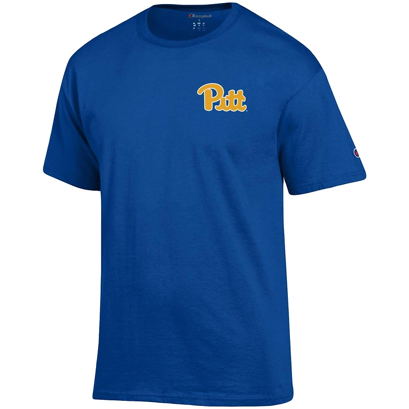 T-shirt Champion Royal Pitt Panthers Stack 2-Hit pour hommes