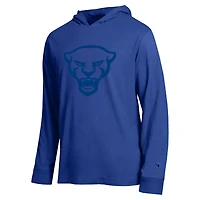 Men's Champion  Royal Pitt Panthers Tonal All-Star Long Sleeve Hooded T-Shirt
