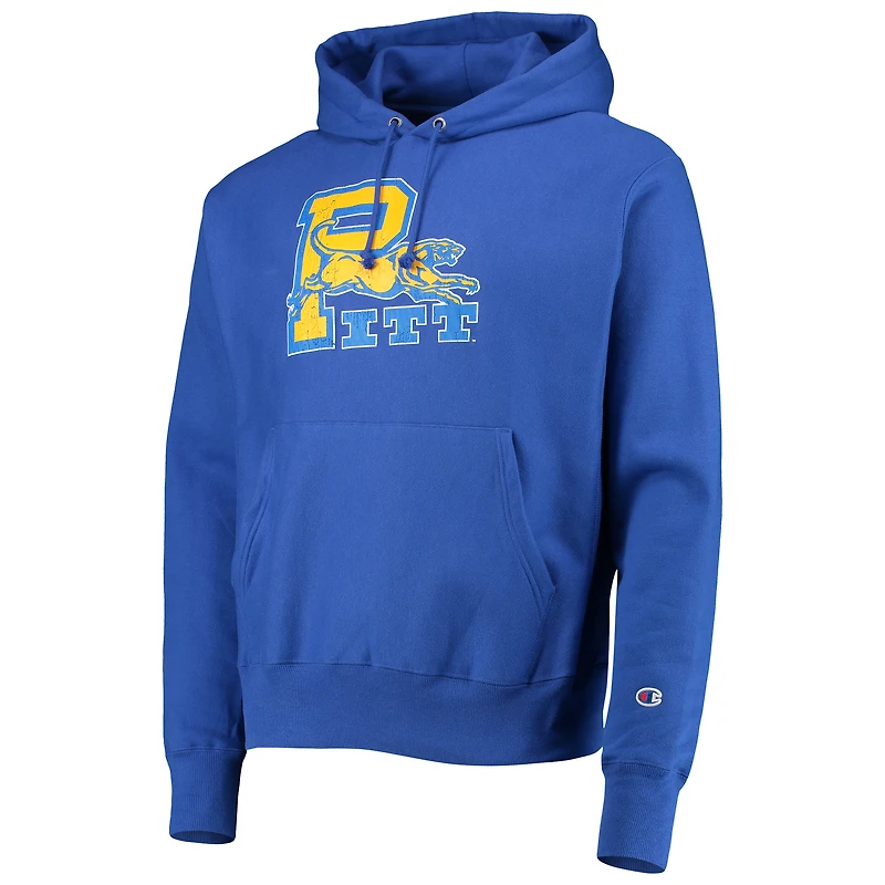 Sweat à capuche Champion Royal Pitt Panthers Vault Logo Reverse Weave pour hommes