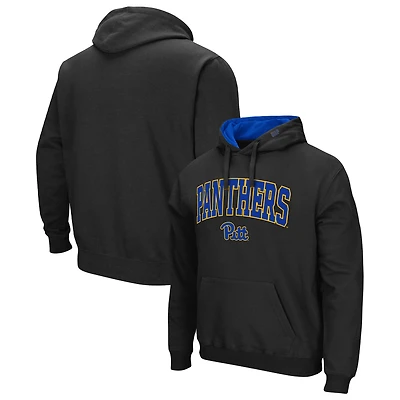 Sweat à capuche Colosseum Black Pitt Panthers Arch & Logo 3.0 pour hommes