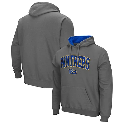 Men's Colosseum  Charcoal Pitt Panthers Arch & Logo Hoodie