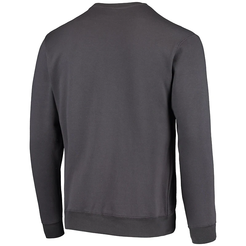 Sweat-shirt Colosseum Charcoal Pitt Panthers Arch & Logo pour hommes
