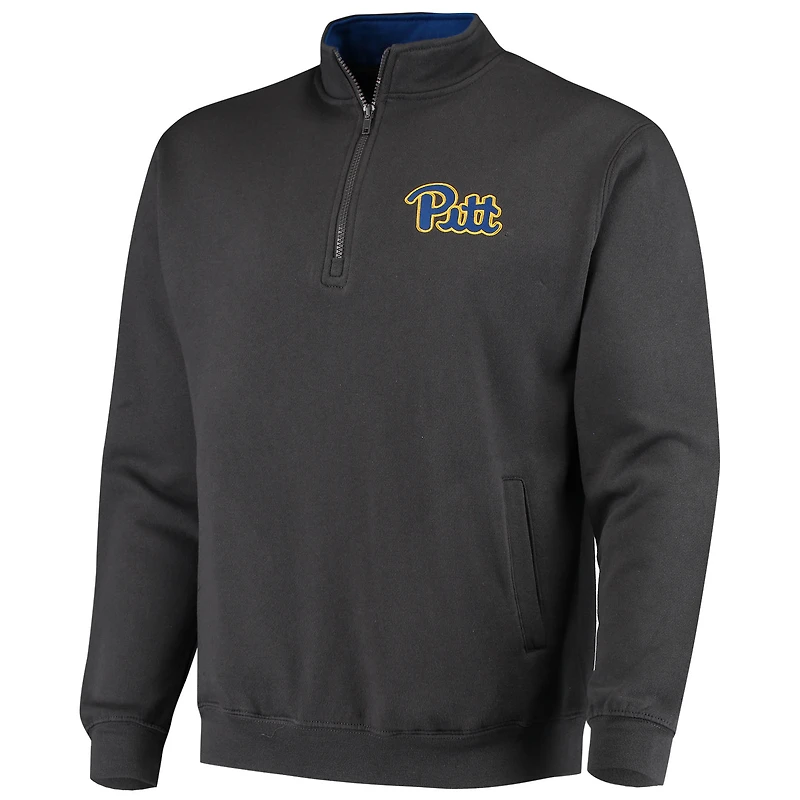 Veste à col zippé Colosseum Charcoal Pitt Panthers Tortugas Logo pour homme