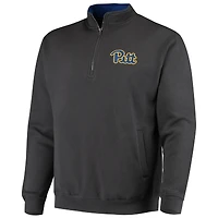 Veste à col zippé Colosseum Charcoal Pitt Panthers Tortugas Logo pour homme