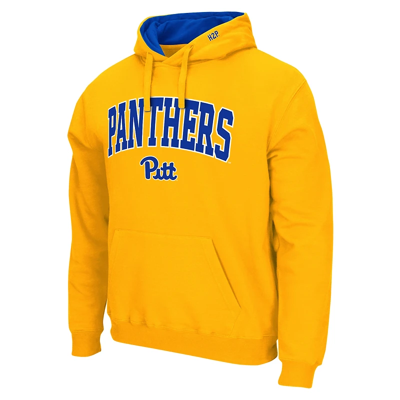 Sweat à capuche Colosseum Gold Pitt Panthers Arch & Logo 3.0 pour hommes