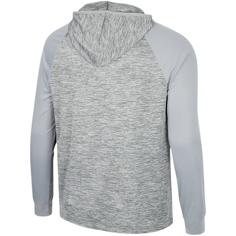 Haut à capuche Cybernetic Raglan quart de zip des Pitt Panthers Colosseum gris pour hommes