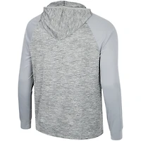 Haut à capuche Cybernetic Raglan quart de zip des Pitt Panthers Colosseum gris pour hommes
