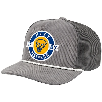 Men's Colosseum  Gray Pitt Panthers Where's My Hat Podium Adjustable Trucker Hat