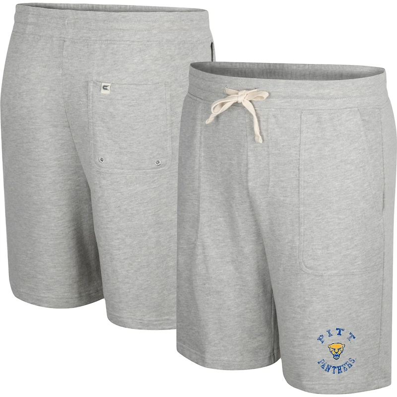 Colosseum Heather Grey Pitt Panthers Love To Hear This Terry Short pour homme