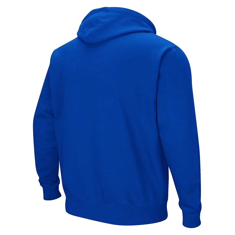 Sweat à capuche Colosseum Royal Pitt Panthers pour homme, avec logo et arche.