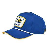 Casquette ajustable Colosseum Royal Pitt Panthers pour homme avec logo sur le podium