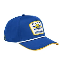 Casquette ajustable Colosseum Royal Pitt Panthers pour homme avec logo sur le podium