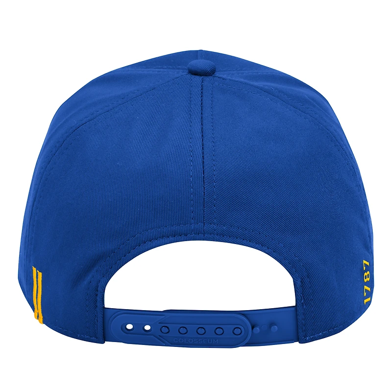 Men's Colosseum Royal Pitt Panthers Hits the Road Podium Adjustable Hat