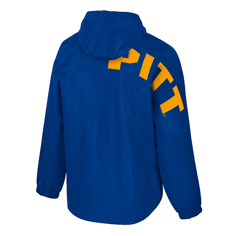 Veste anorak demi-zip Colosseum Royal Pitt Panthers Reloaded pour homme