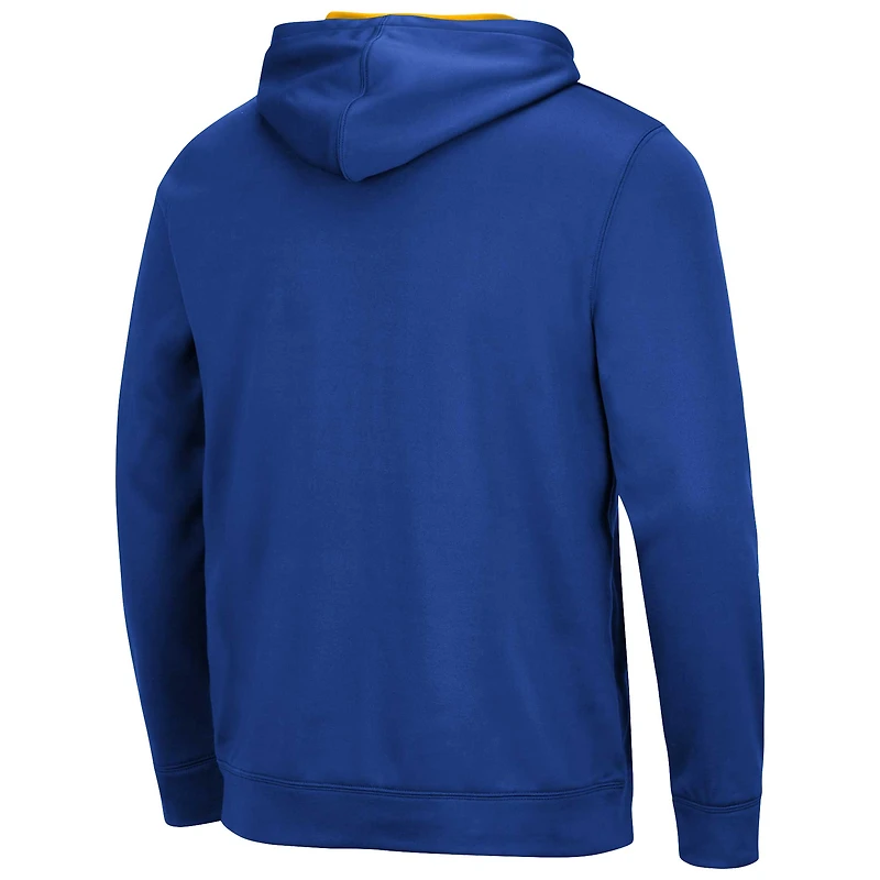 Men's Colosseum Royal Pitt Panthers Resistance Pullover Hoodie