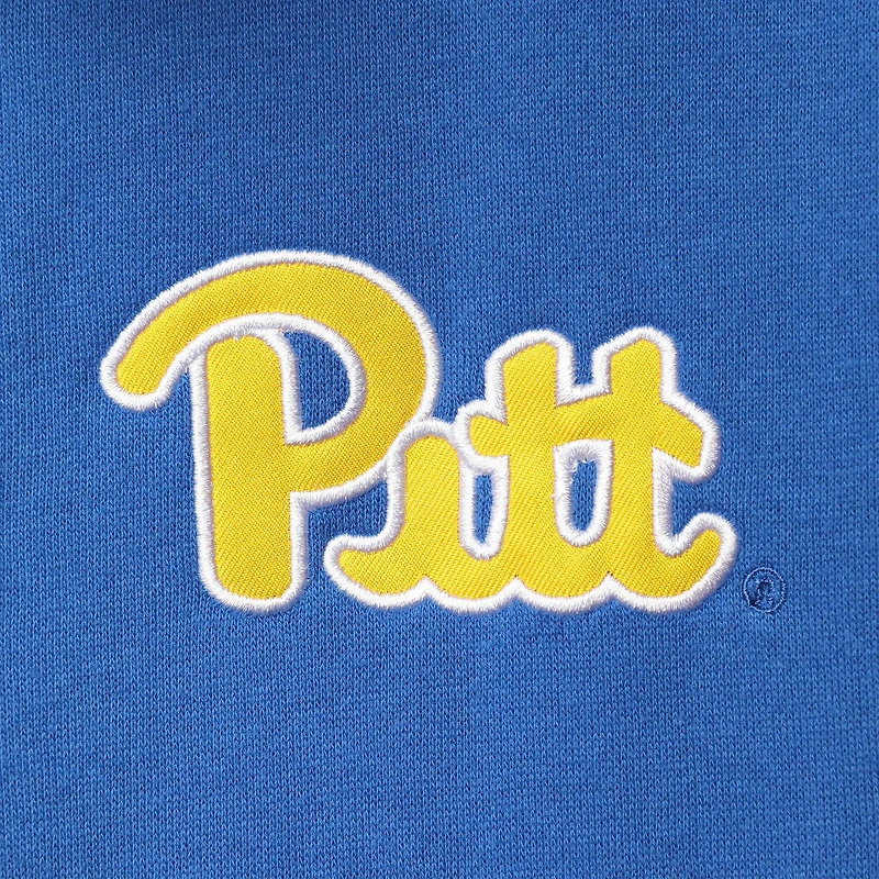 Men's Colosseum Royal Pitt Panthers Tortugas Logo Quarter-Zip Jacket