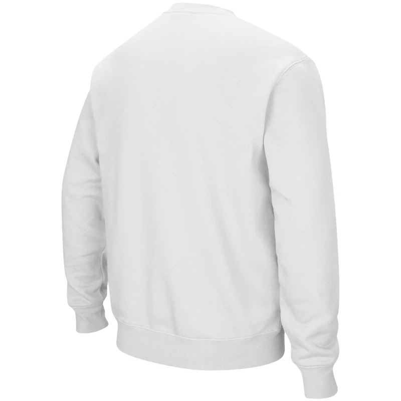 Men's Colosseum White Pitt Panthers Arch & Logo Sweatshirt
