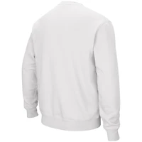 Men's Colosseum White Pitt Panthers Arch & Logo Sweatshirt