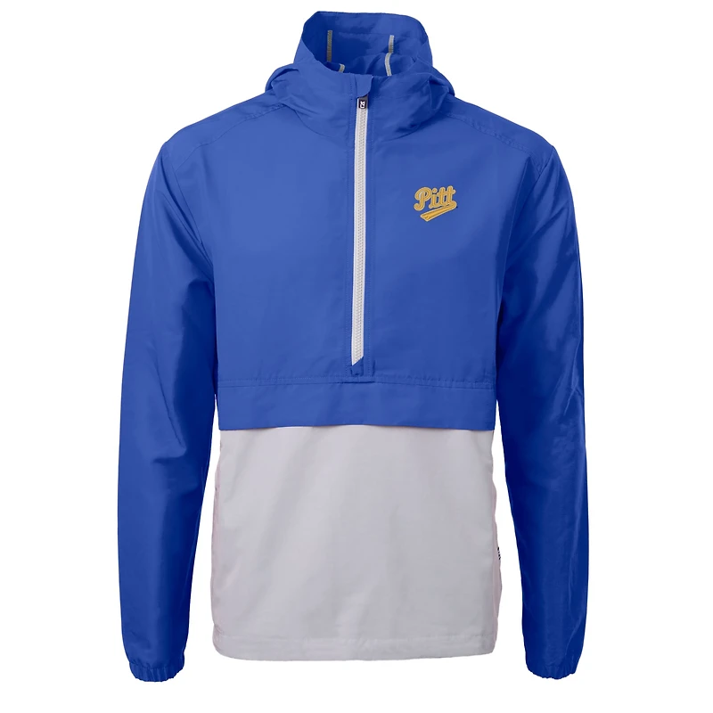 Veste anorak demi-zip éco-recyclée Cutter & Buck Royal Pitt Panthers Charter pour homme
