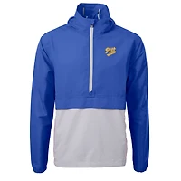 Veste anorak demi-zip éco-recyclée Cutter & Buck Royal Pitt Panthers Charter pour homme