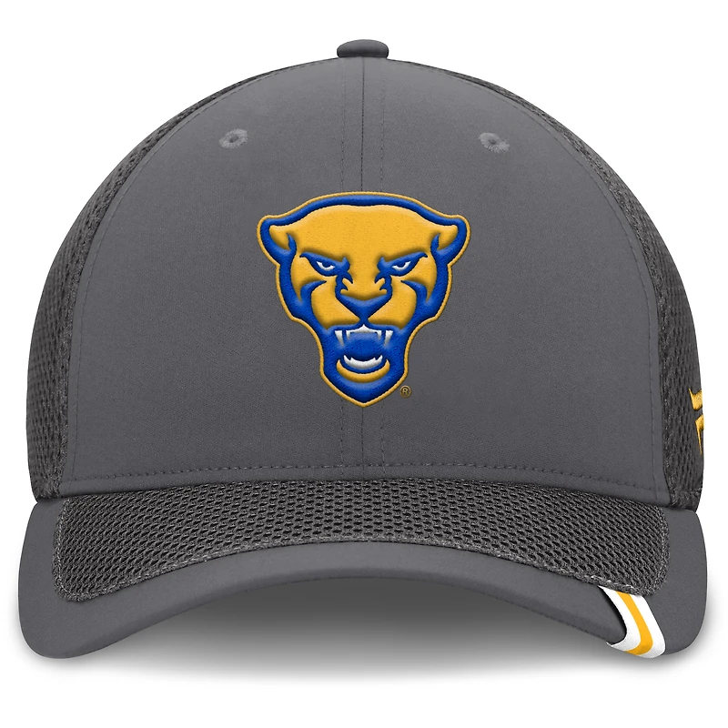 Casquette Fanatics grise Pitt Panthers Clincher Flex pour homme
