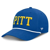 Casquette ajustable Fanatics Royal Pitt Panthers Foul Ball Rope pour homme