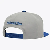 Men's Mitchell & Ness  Gray/Royal Pitt Panthers Plaid OG Snapback Hat