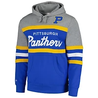 Sweat à capuche Mitchell & Ness Royal Pitt Panthers Head Coach pour hommes