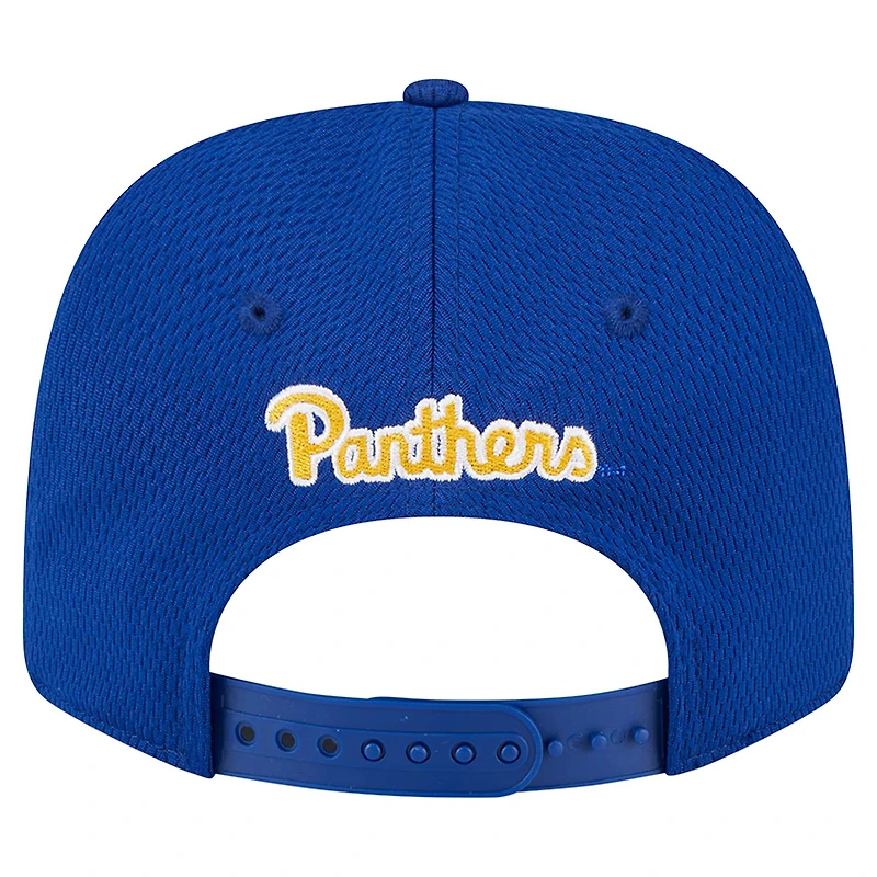 Casquette extensible à boutons-pression COOLERA 9SEVENTY pour homme des Pitt Panthers de New Era bleu
