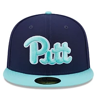 Men's New Era Navy/Light Blue Pitt Panthers 59FIFTY Fitted Hat