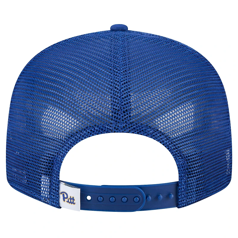 Men's New Era Royal Pitt Panthers 9FIFTY Trucker Snapback Hat