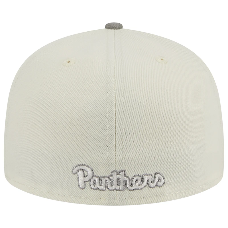 Casquette ajustée 59FIFTY Stone/Grey Pitt Panthers Chrome & Concrete New Era pour homme