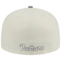 Casquette ajustée 59FIFTY Stone/Grey Pitt Panthers Chrome & Concrete New Era pour homme