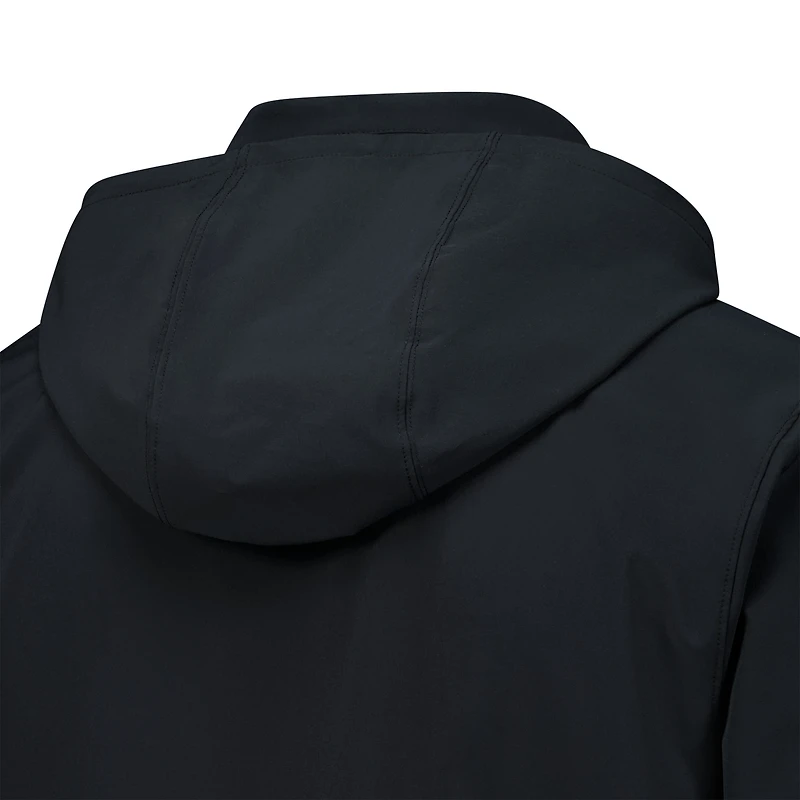 Men's Nike Black Pitt Panthers 2024 Sideline Coach Quarter-Zip Hoodie Jacket