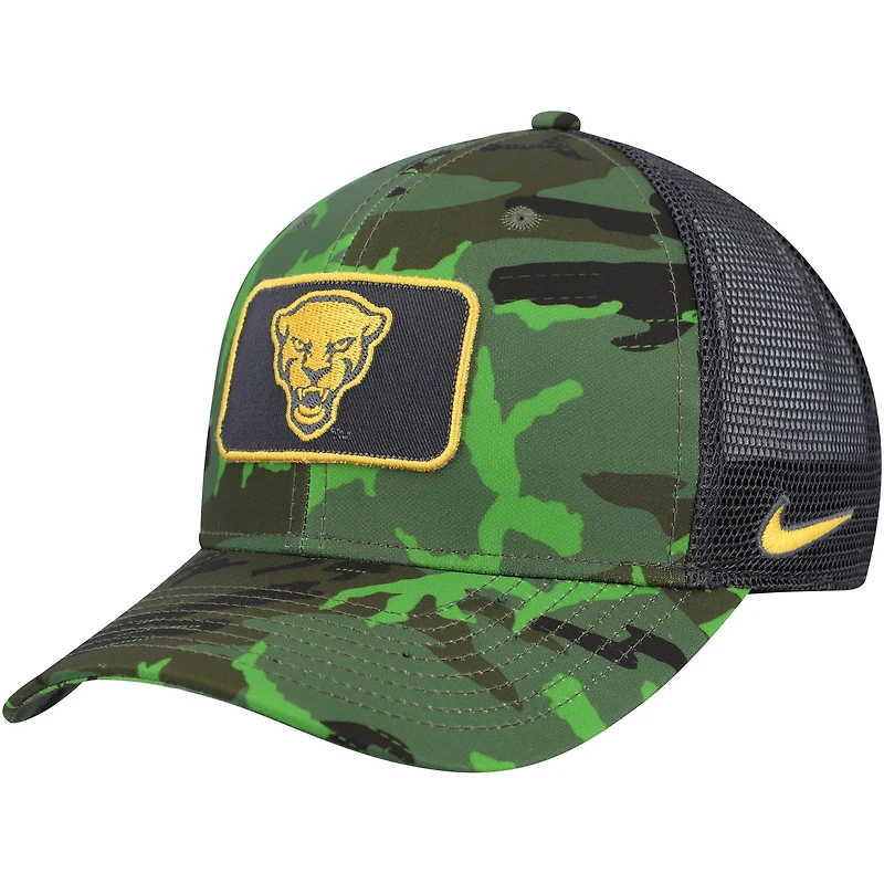 Casquette Snapback Pitt Panthers Classic99 Veterans Day Nike camouflage/noir pour homme