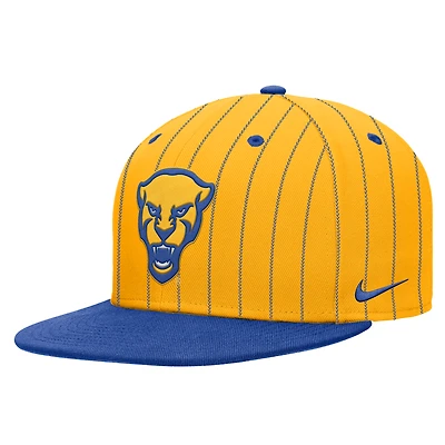 Casquette snapback Nike Gold Pitt Panthers Pro Dri-FIT pour homme