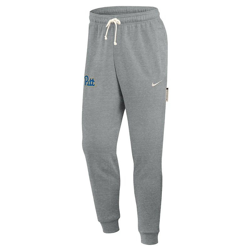 Pantalon de survêtement Nike gris chiné Pitt Panthers 2025 Sideline Standard Issue Dri-FIT Taper pour homme