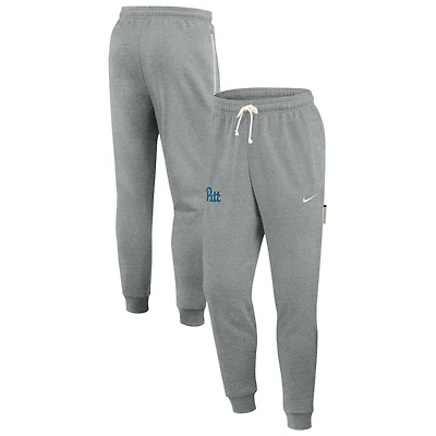 Men's Nike Heather Gray Pitt Panthers 2025 Sideline Standard Issue Dri-FIT Taper Sweatpants